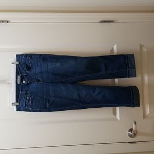 White House Black Market Dark Wash Cropped Jeans